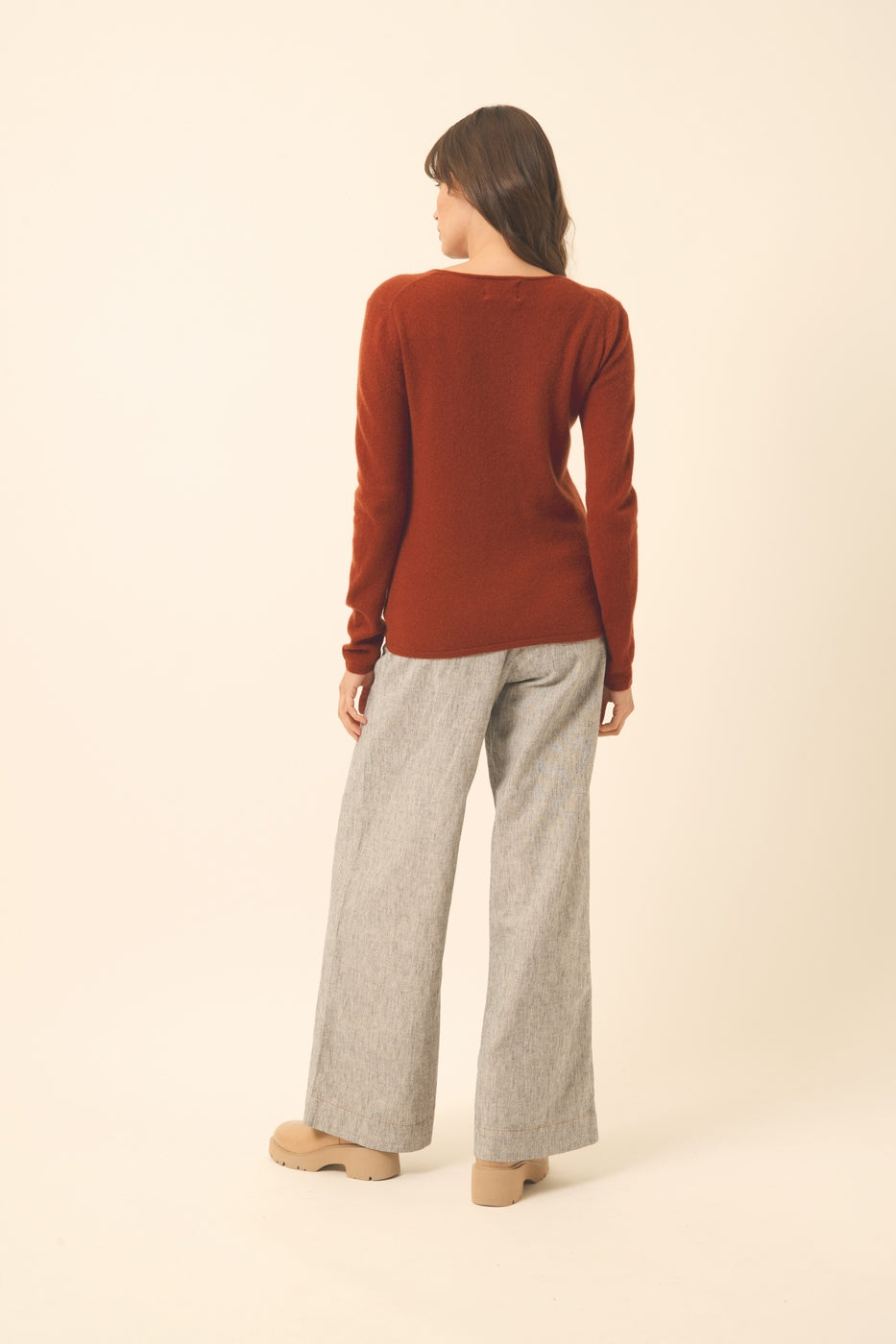 Round Neck Jumper - Vivian - Squirrel