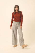 Round Neck Jumper - Vivian - Squirrel