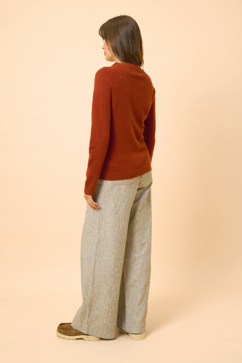 Crew-Neck Jumper - Jane - Squirrel