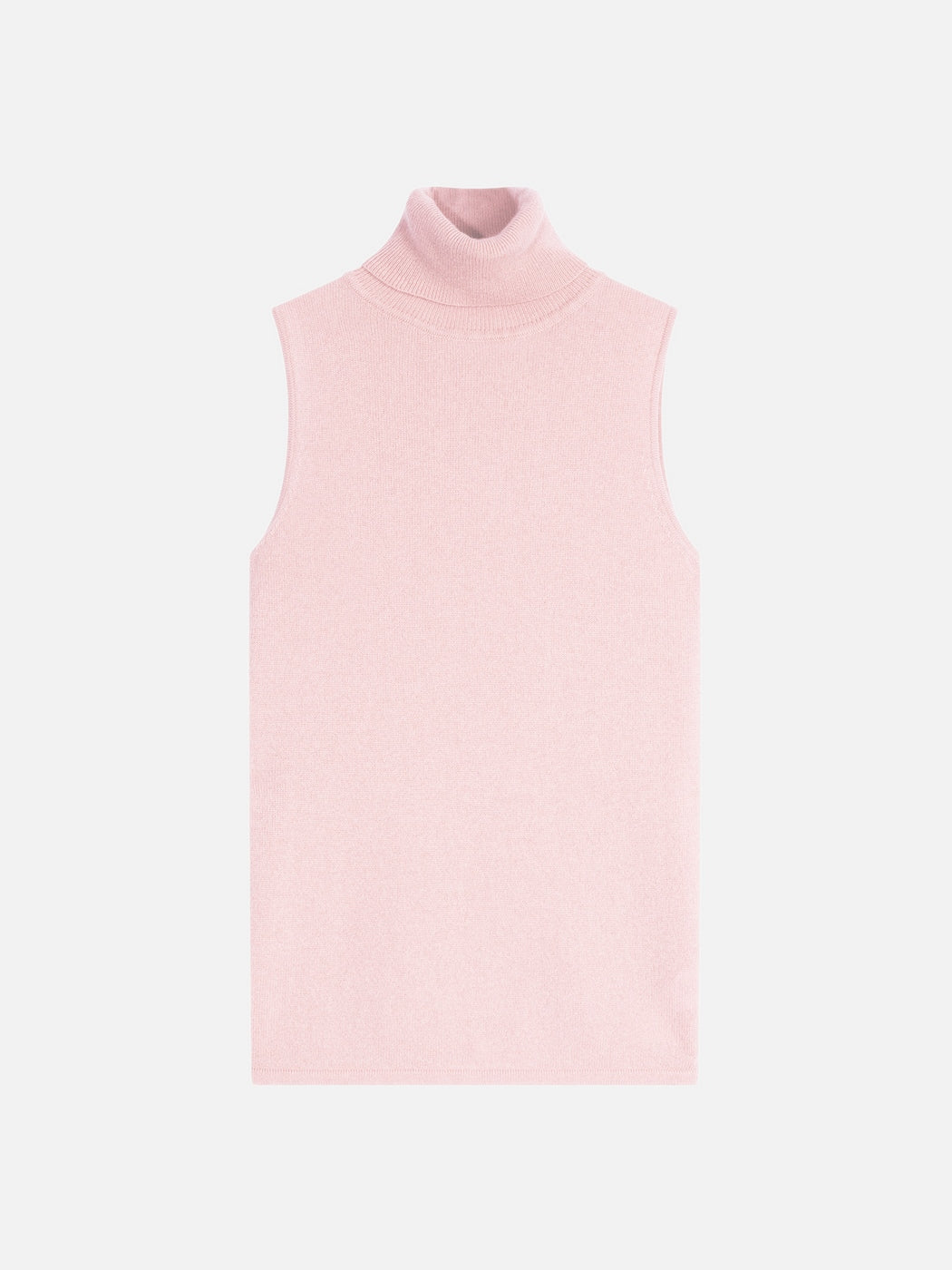 Pull Col Roulé Sans Manches - Violet - Poudre