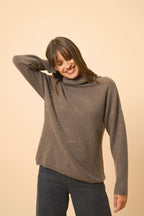 Pull Col Roulé - Blantyre - Taupe Chiné