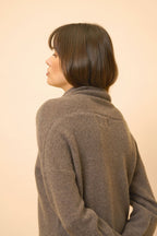 Roll Neck Jumper - Blantyre - Taupe Chiné