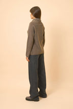 Roll Neck Jumper - Blantyre - Taupe Chiné