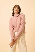 Roll-Neck Jumper - Blantyre - Rose Wood