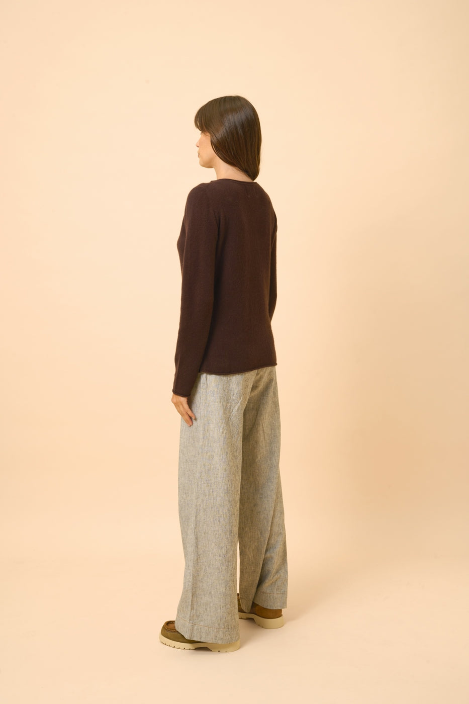 Jersey Cuello Barco - Grace - Choco