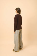 Jersey Cuello Barco - Grace - Choco
