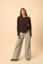 Pull Col Bateau - Grace - Choco