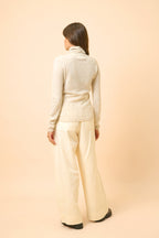 Pull Col Roulé - Ava - Gris Perle Chiné