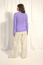 Roll-Neck Jumper - Ava - Lavender