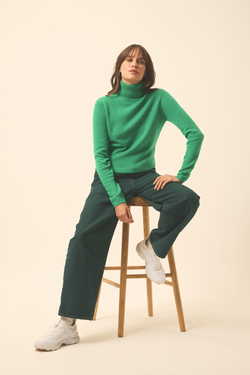 Jersey Cuello Vuelto - Ava - Menta