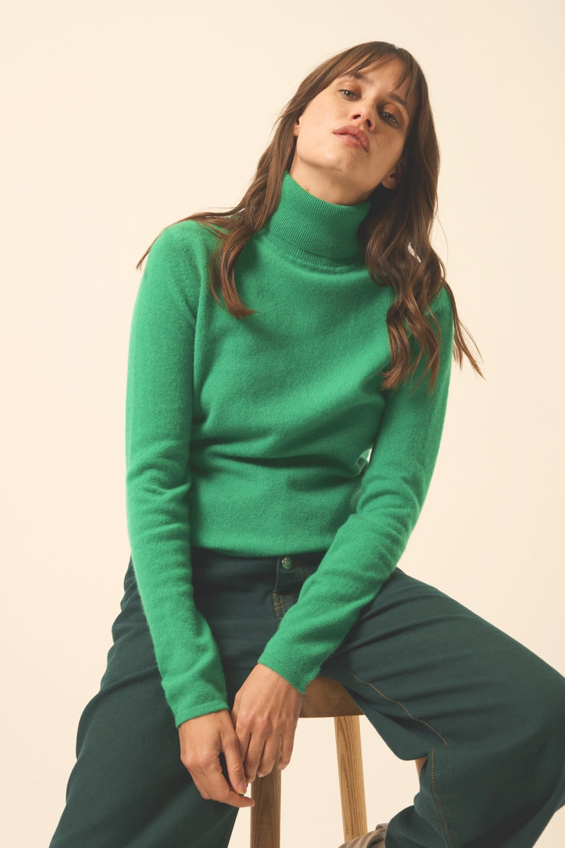 Jersey Cuello Vuelto - Ava - Menta