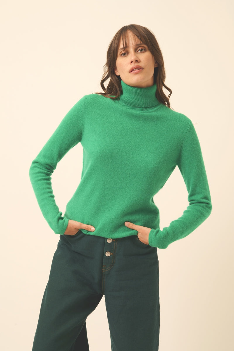 Jersey Cuello Vuelto - Ava - Menta