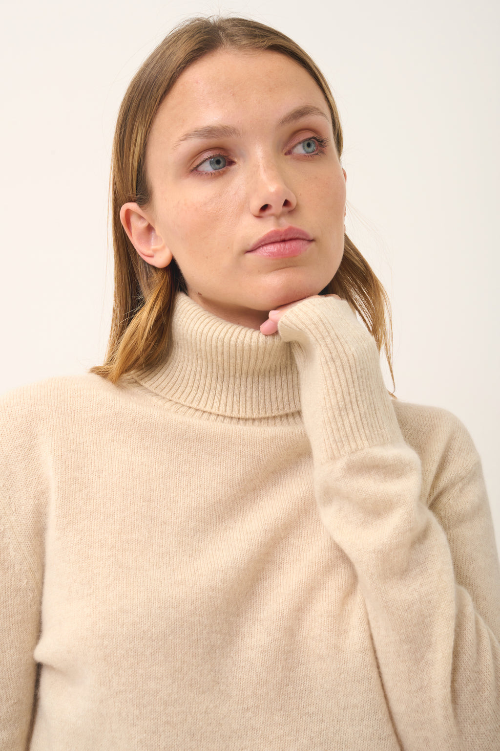 Jersey de cuello alto - Lexie - Avena