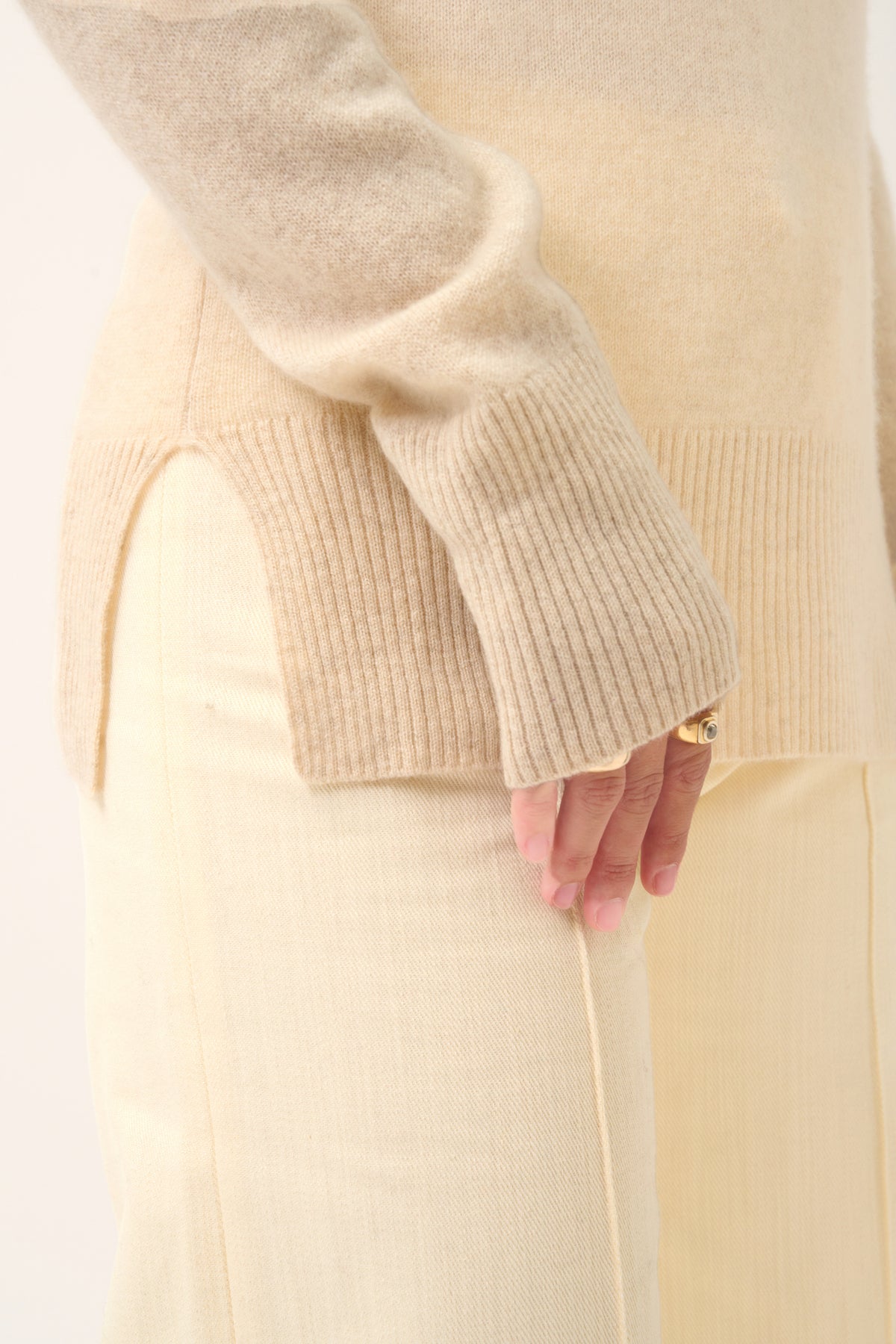Jersey de cuello alto - Lexie - Avena