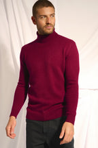 Jersey Cuello Vuelto 4 Cabos - Sacha - Burdeos