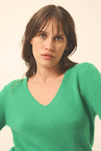 Pull Col V - Joan - Menthe