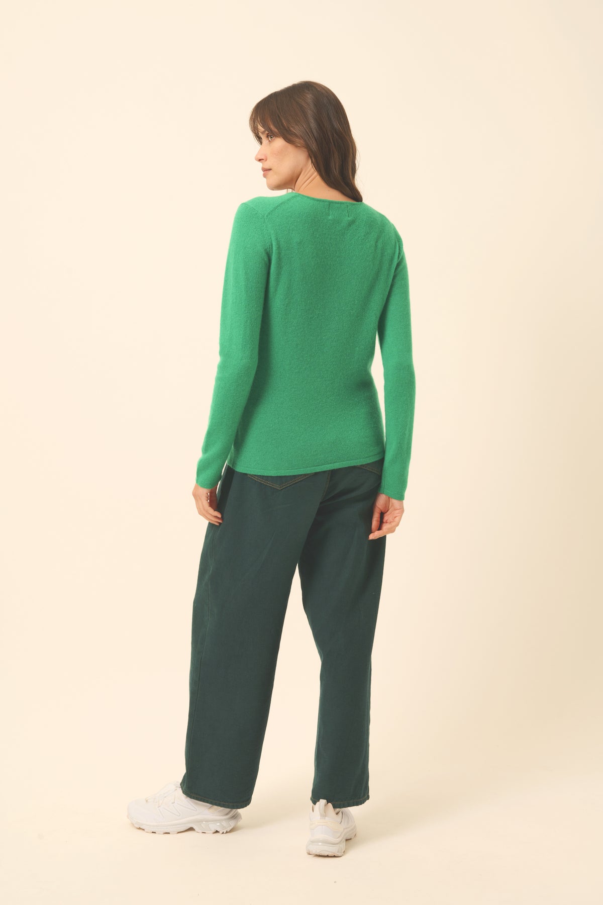 Pull Col V - Joan - Menthe