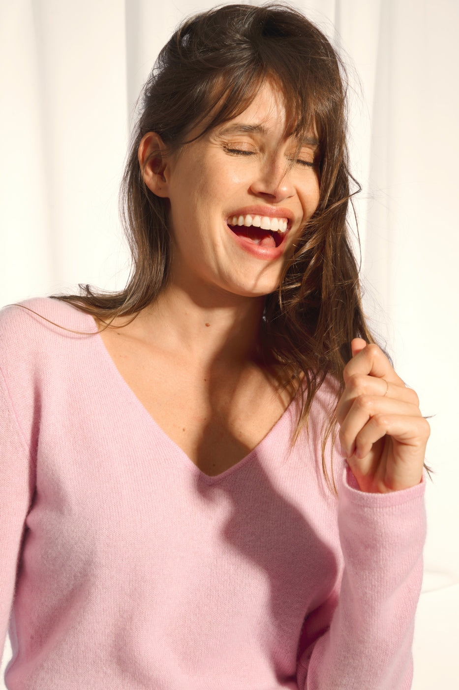 V-Neck Jumper - Joan - Dragée