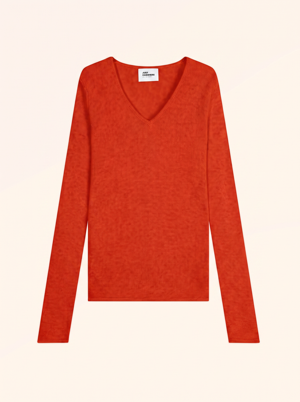 Pull Col V 4Fils Abby - Tomate - Women