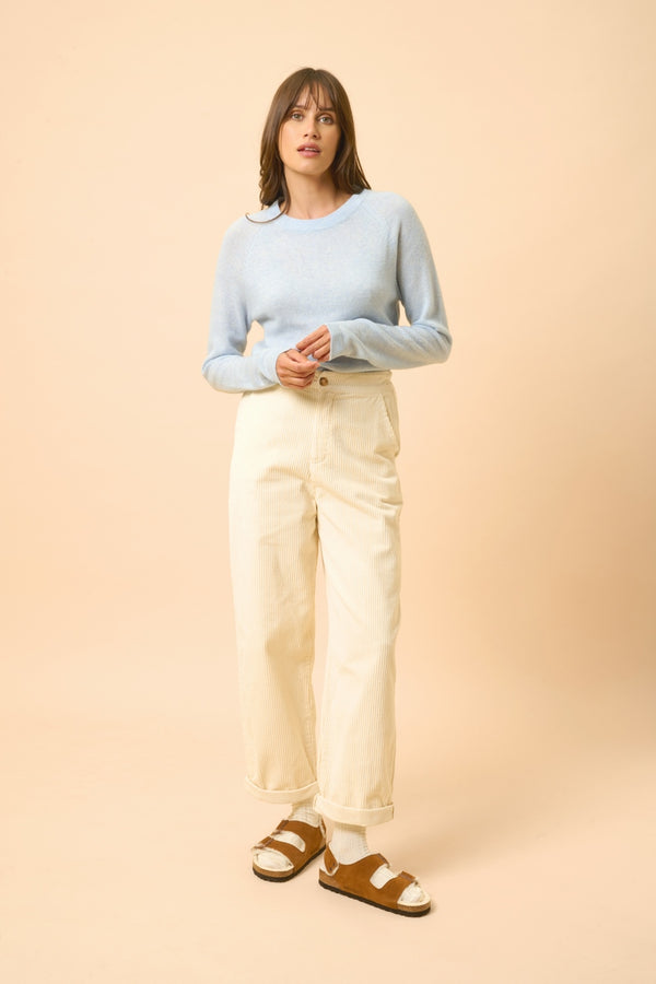 Maglione Girocollo - Jane - Celeste Melange
