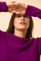 Jersey Cuello Redondo - Jane - Ciruela