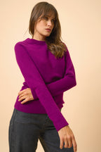 Jersey Cuello Redondo - Jane - Ciruela
