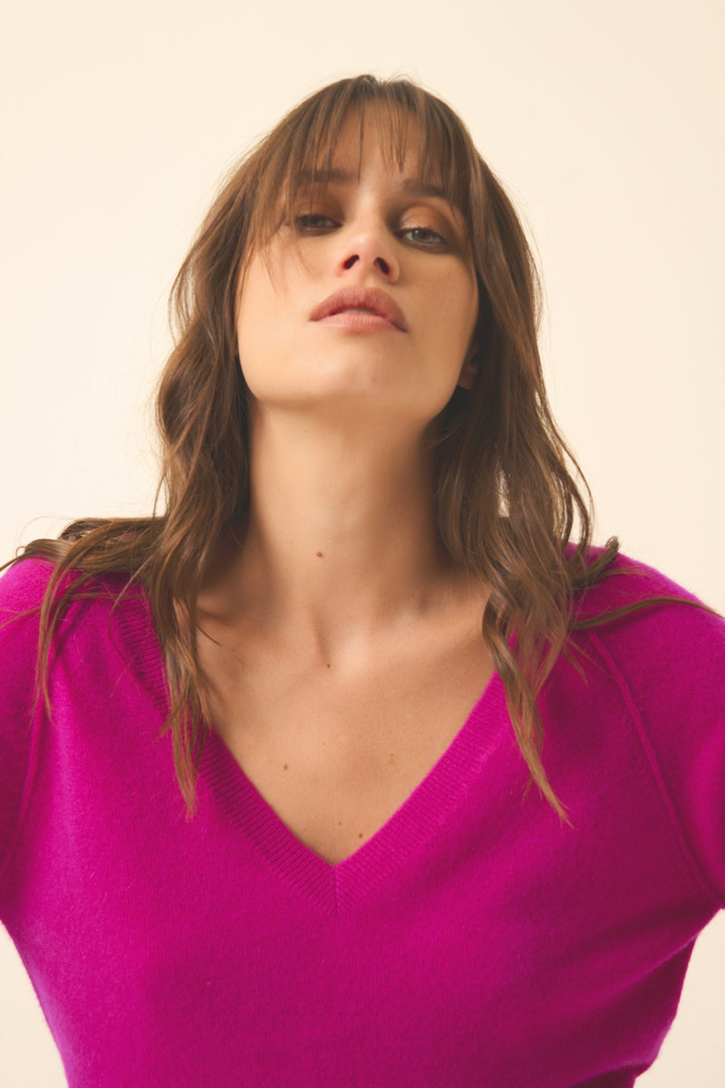 Pull Col V - Phoebe - Violine