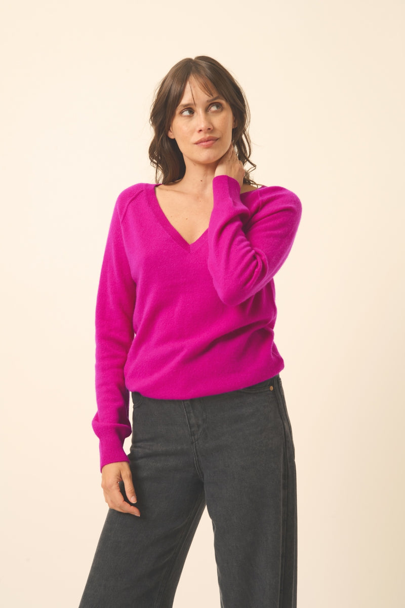 Pull Col V - Phoebe - Violine