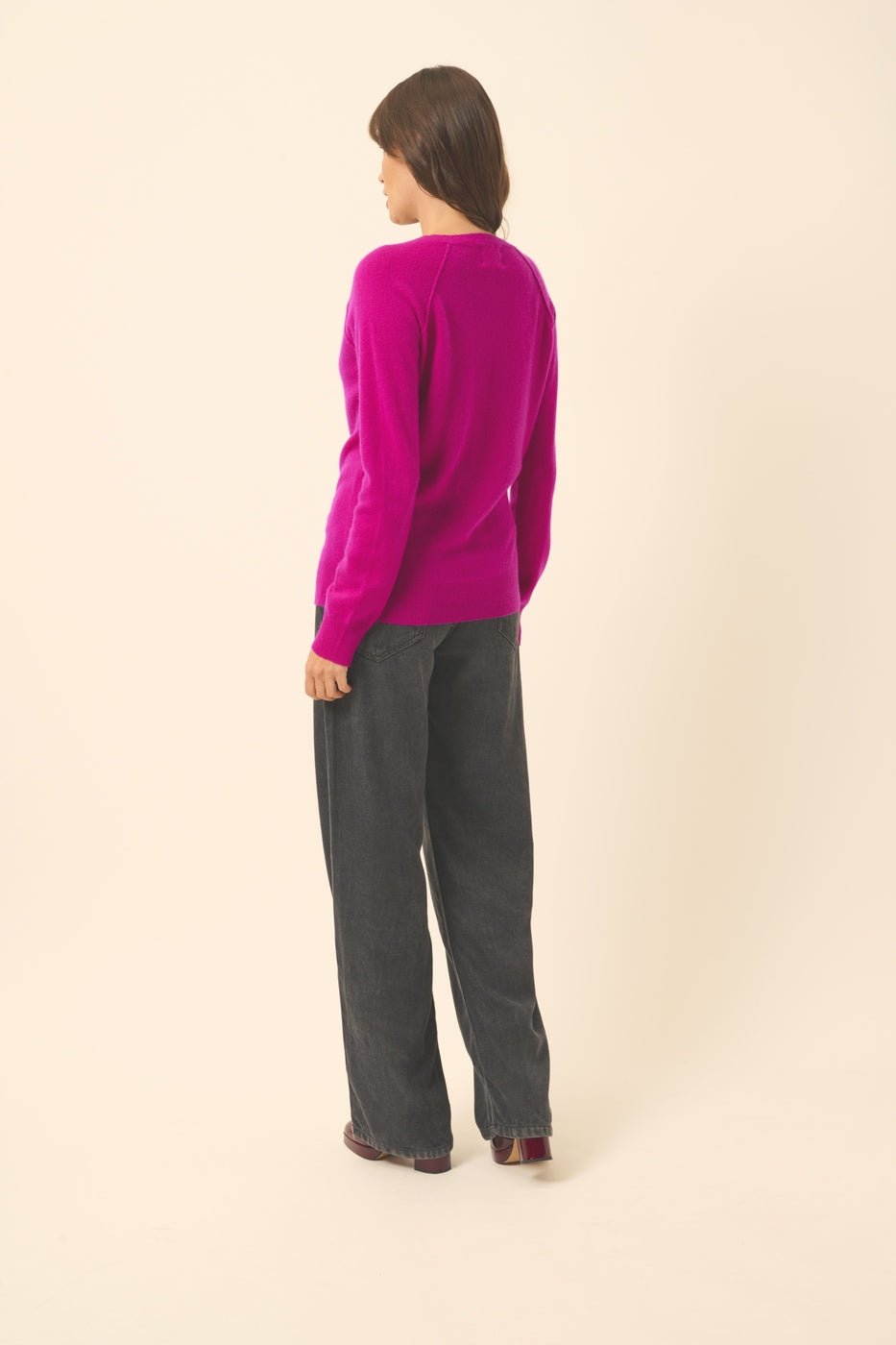V-Neck Jumper - Phoebe - Violet