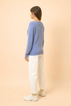 Pull Col V - Phoebe - Sky Chiné