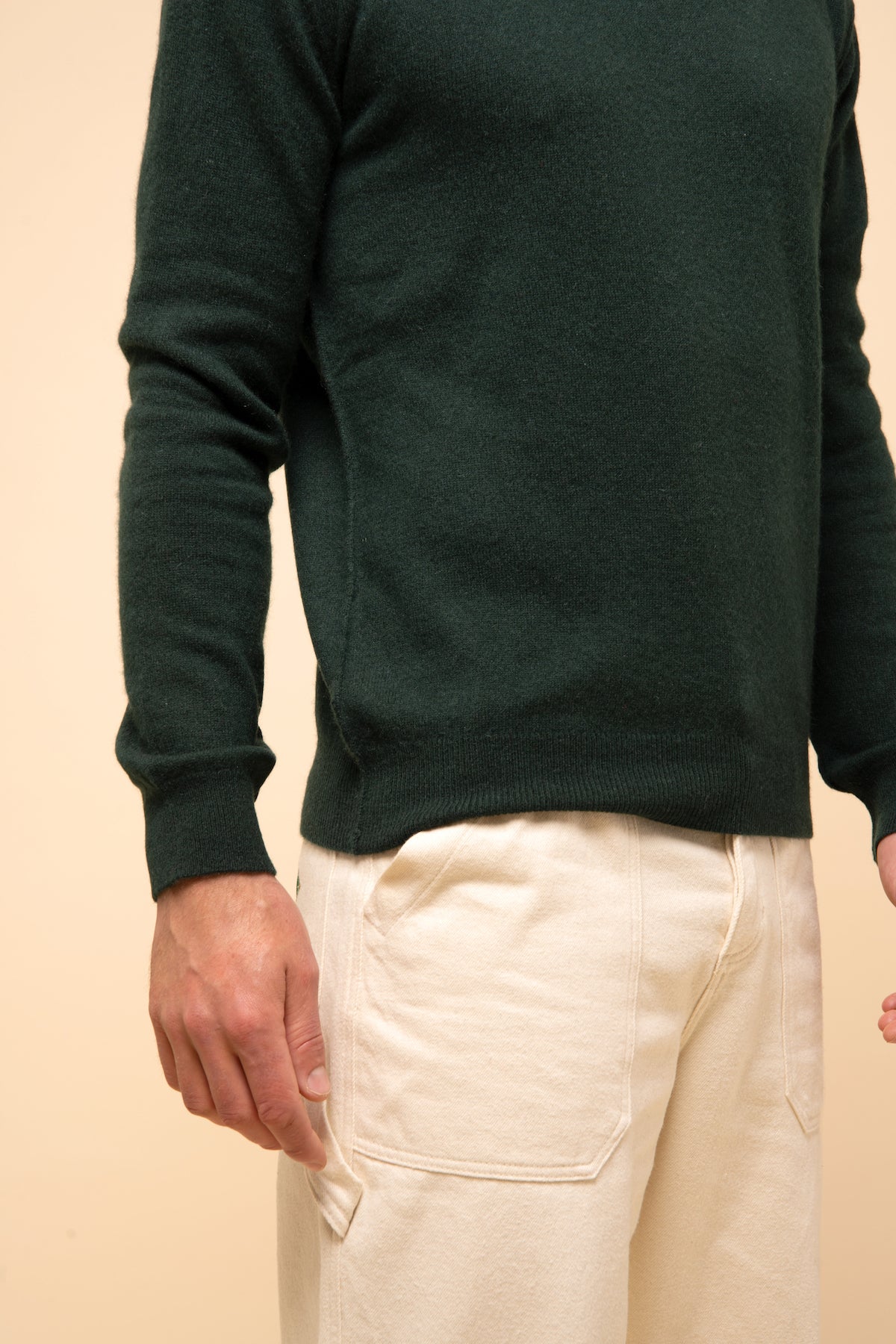 Round Neck Sweater - Noe - Cypress