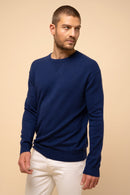 Pull Col Rond Noe - 100% Cachemire 2 Fils - Minuit - Homme