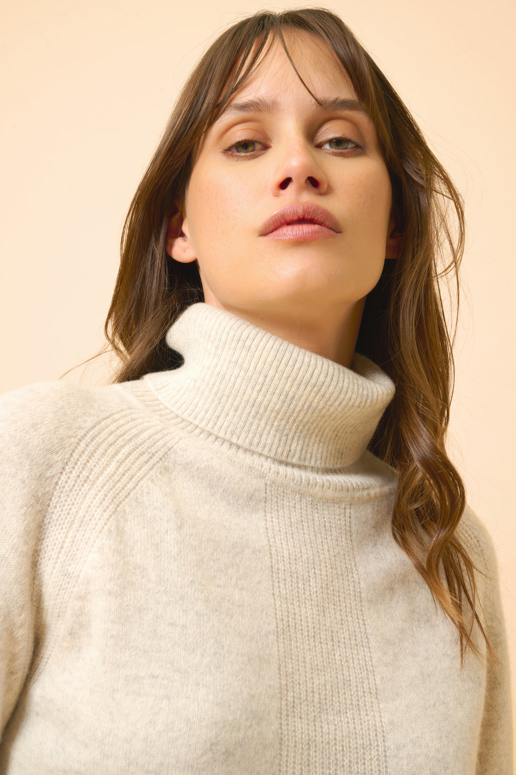 Pull Col Roulé - Lilly - Gris Perle Chiné