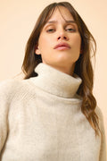 Pull Col Roulé - Lilly - Gris Perle Chiné