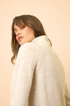 Pull Col Roulé - Lilly - Gris Perle Chiné
