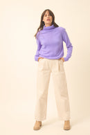 Pull Col Roulé - Lilly - Lavande