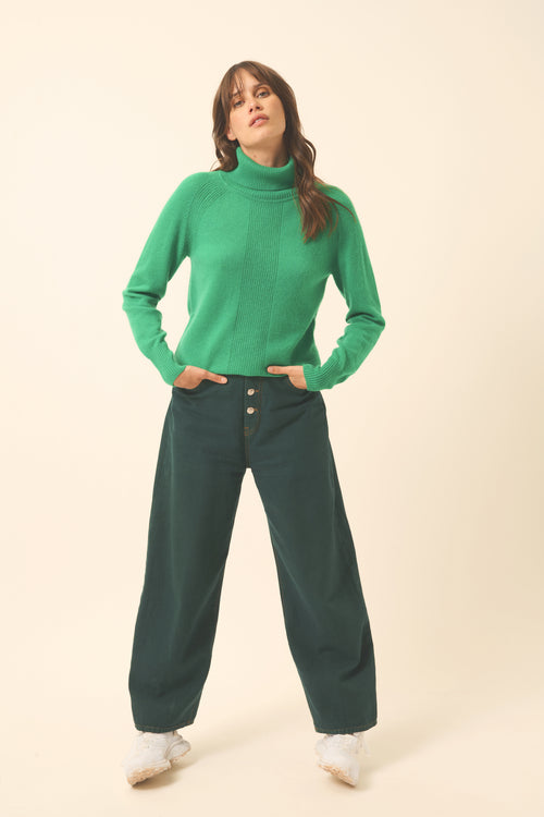 Pull Col Roulé - Lilly - Menthe