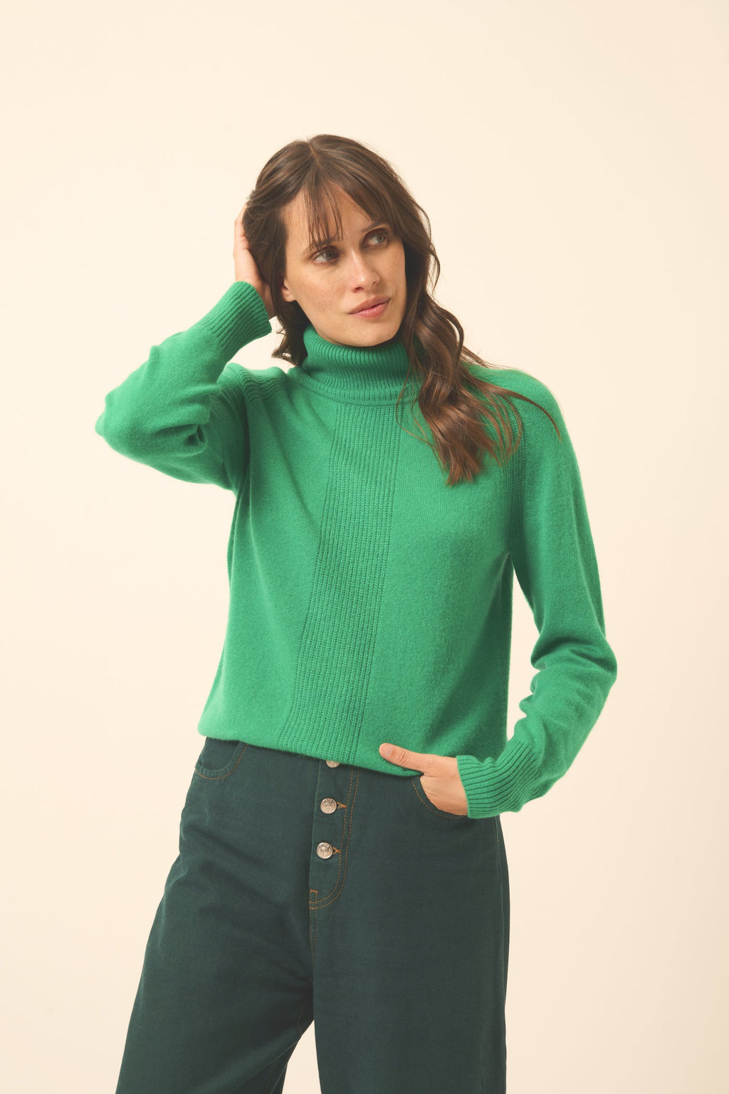 Jersey Cuello Vuelto - Lilly - Menta