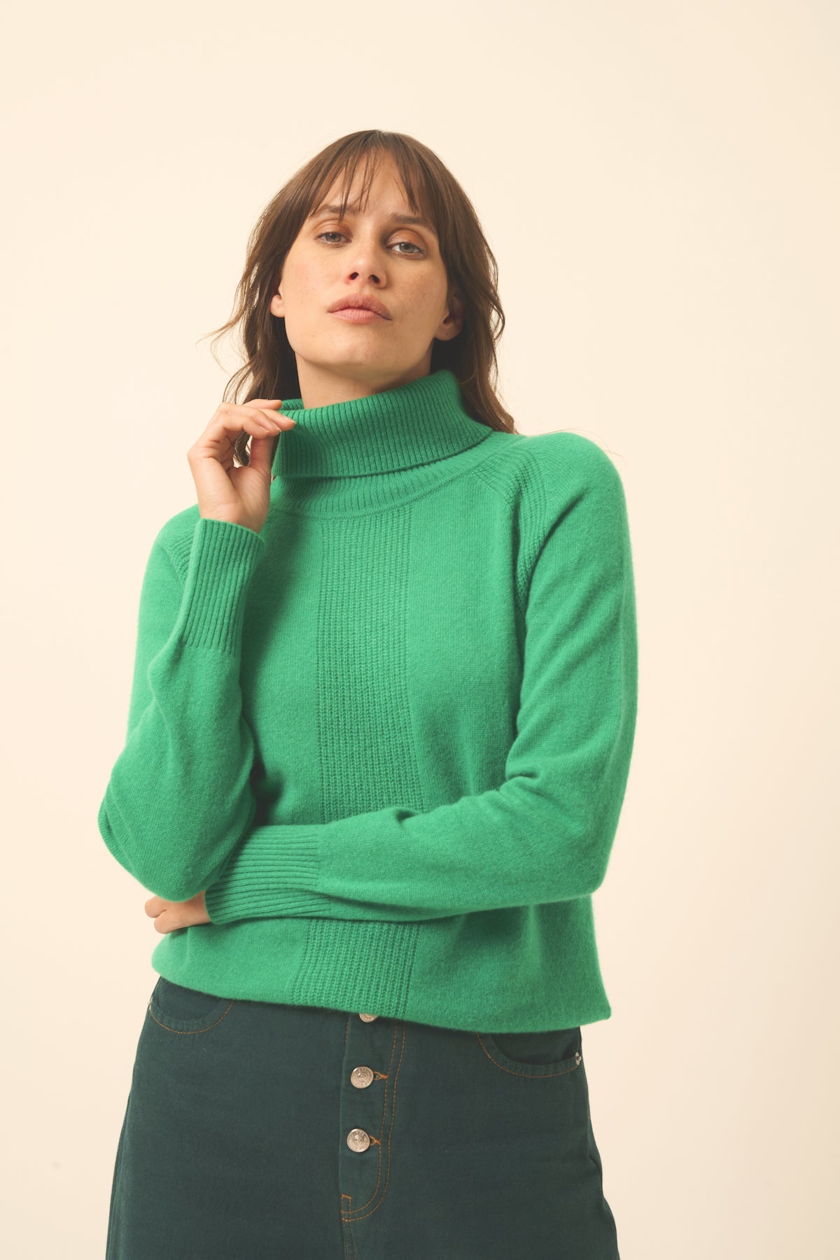 Jersey Cuello Vuelto - Lilly - Menta
