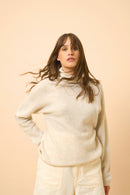 Pull Col Roulé - Blantyre - Gris Perle Chiné