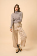 Suéter de cuello alto - Lanais - Caribou Heather
