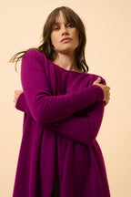 Veste Longue - Brooke - Prune