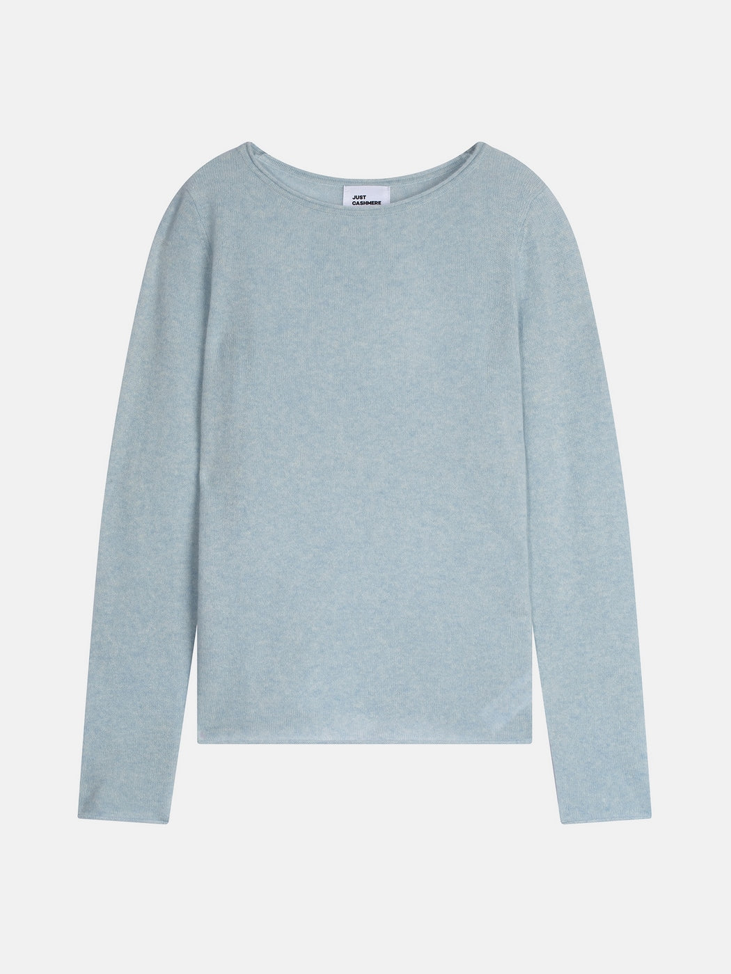 Jersey Cuello Barco - Grace - Azul Claro Jaspeado
