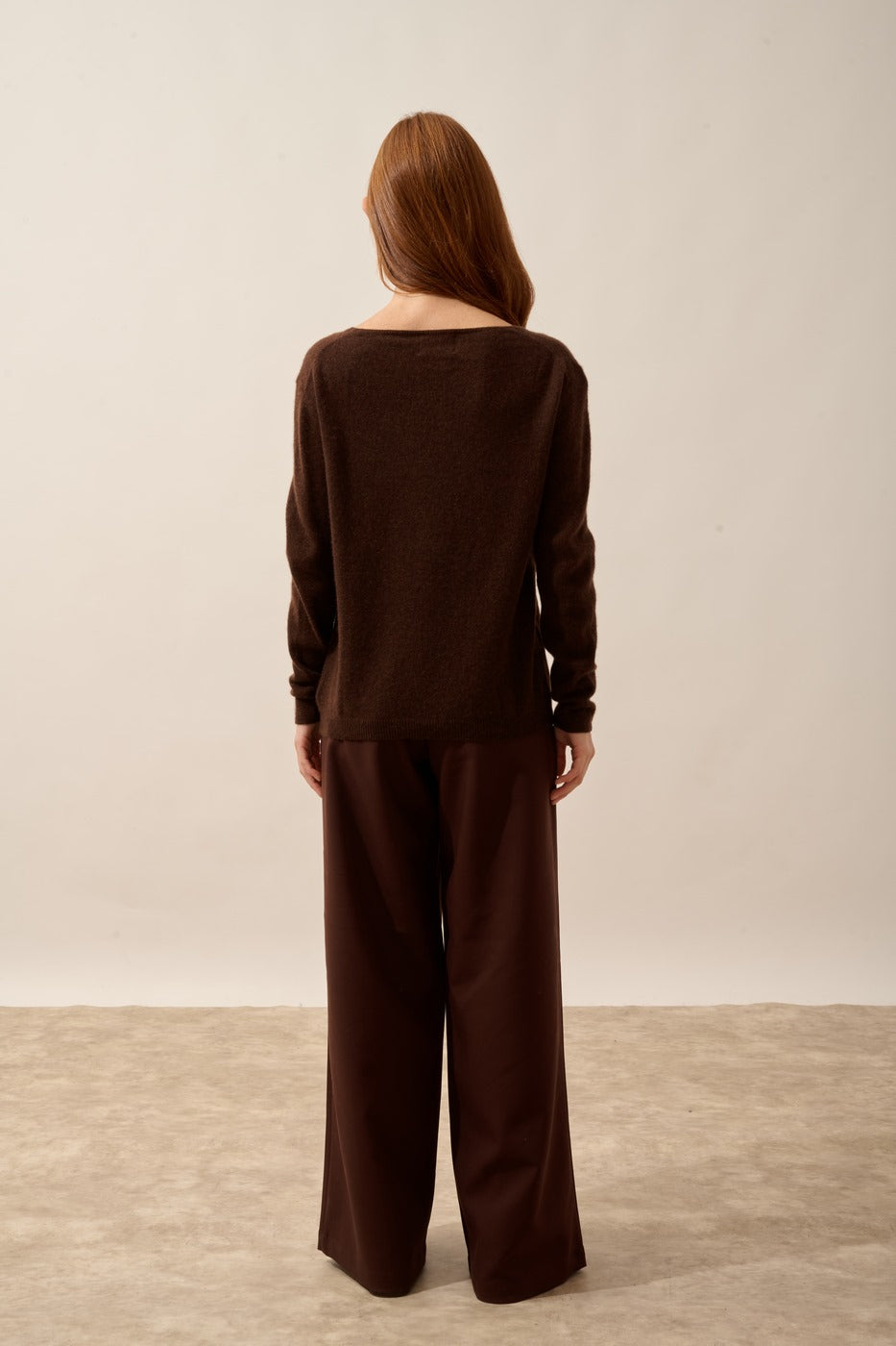 Pull Col Bateau - Fiona - Café