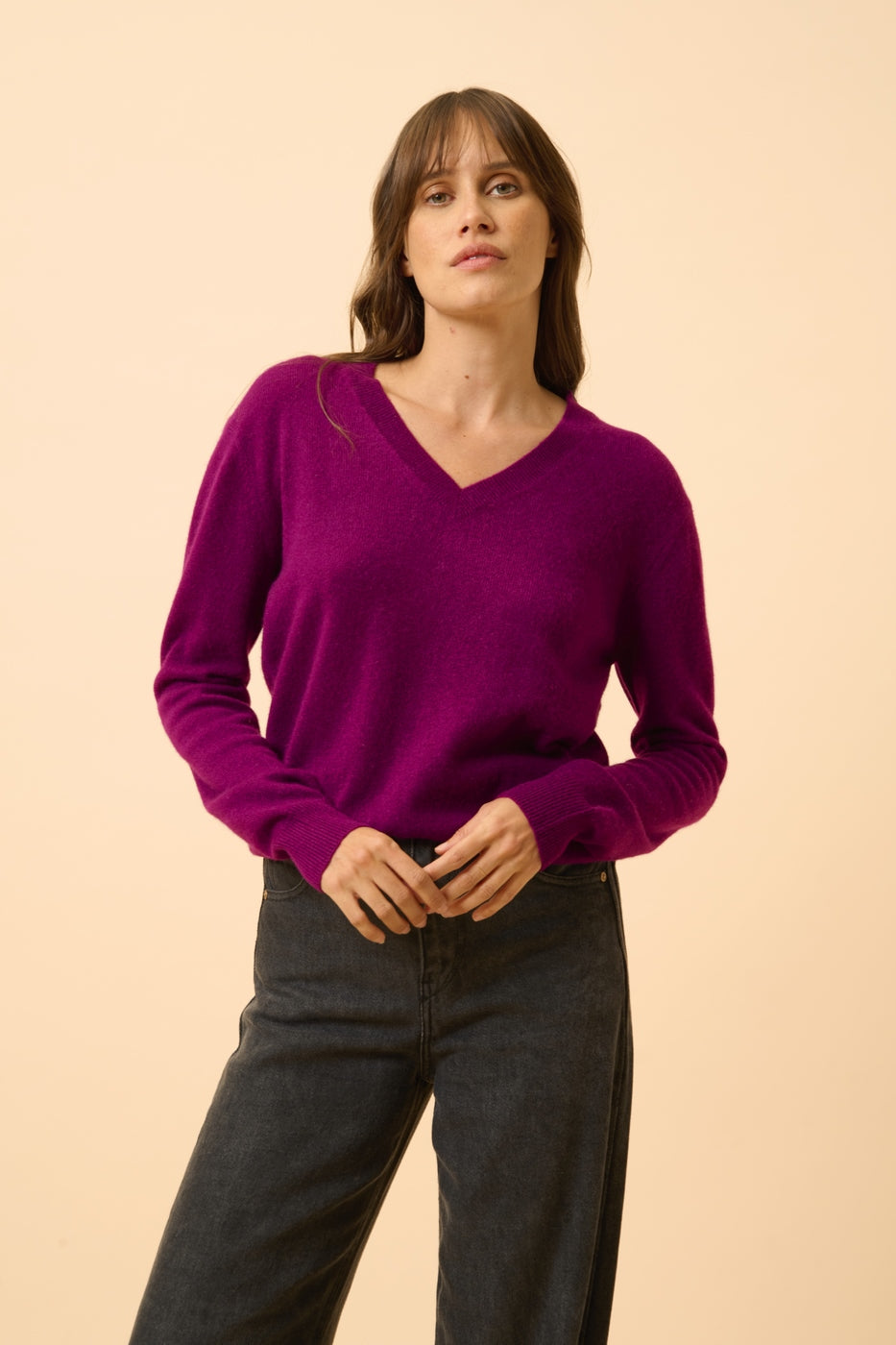 Pull Col V  - Nora - Prune