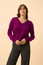 Pull Col V  - Nora - Prune