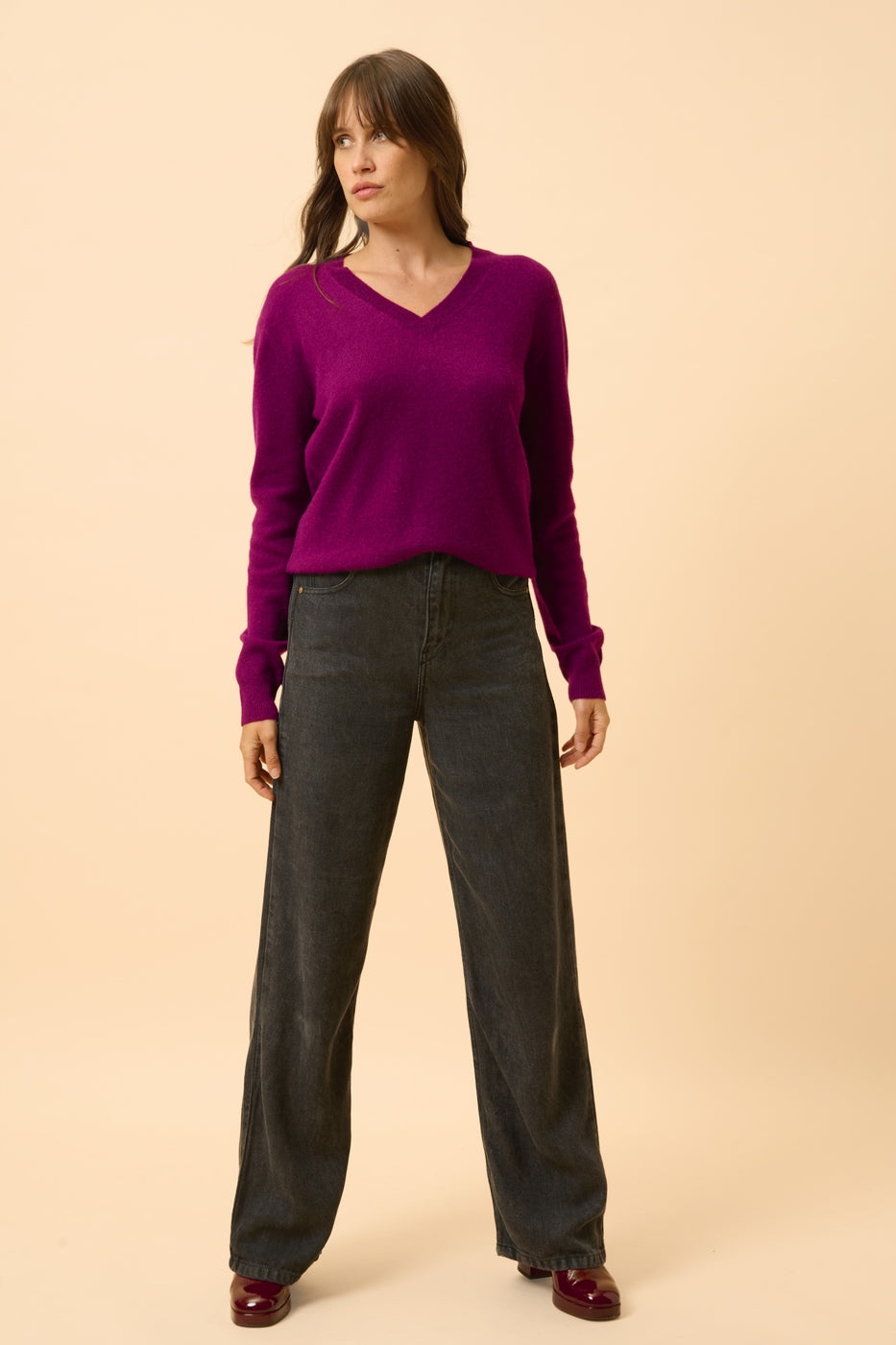 Pull Col V  - Nora - Prune