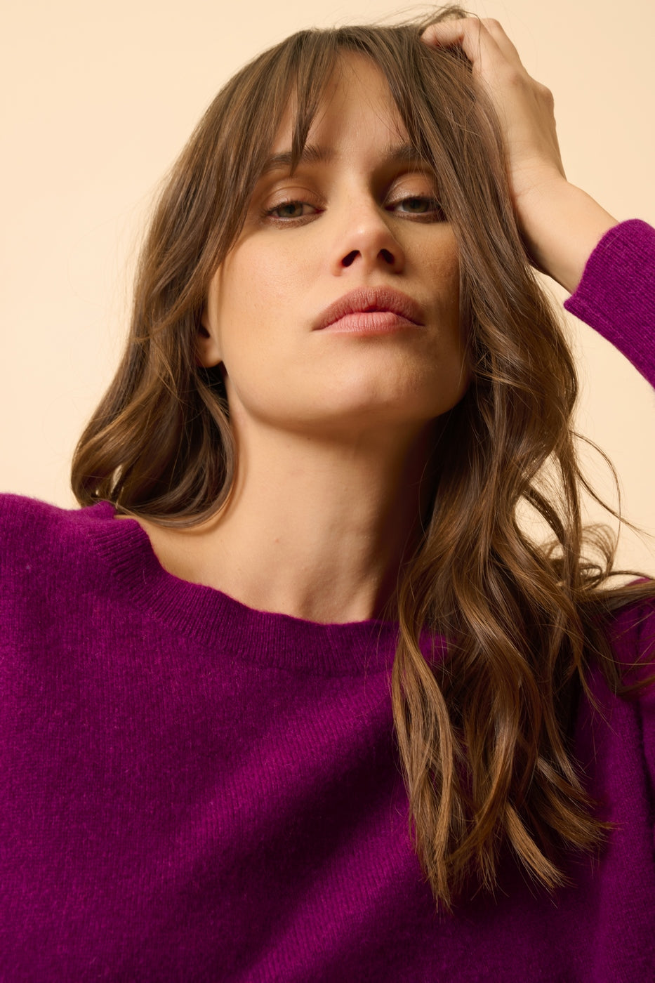 Pull Chauve Souris - Rebecca - Prune
