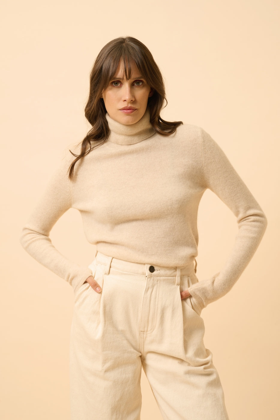 Jersey de cuello vuelto - Ava - Avena