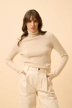 Jersey de cuello vuelto - Ava - Avena